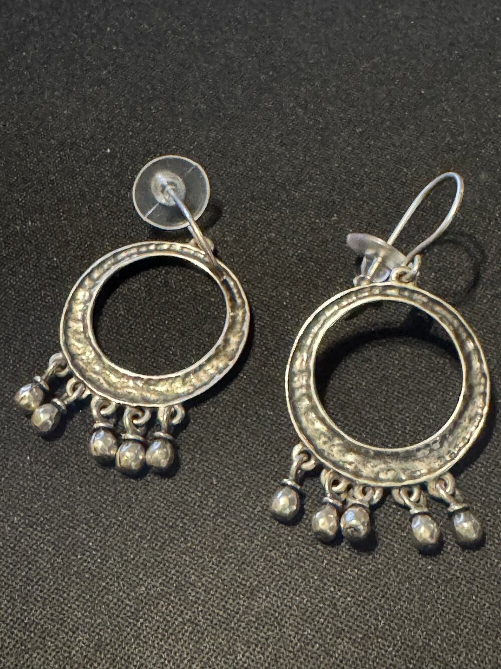 Retired 925 Silver Cha Cha Silpada Earrings Bead Drops